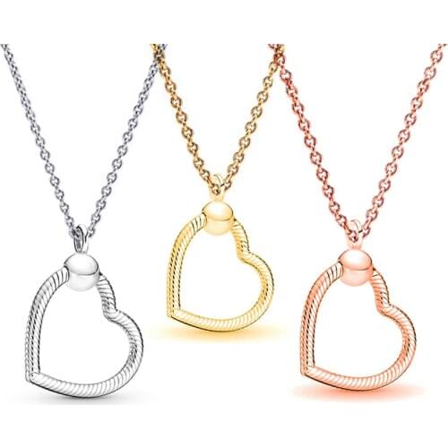 Openable DIY Charm New Necklace Female Simple Hollow Clavicle Chain, Suitable For Men And Women Brand Necklace Jewelry Gifts