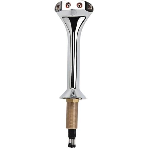 4 Holes Cobra Style Beer Tower, HomeBrew Silver Beer Dispensing Equipment 4-Way Chrome Plated Draft Beer Tower(Polished) for Bar