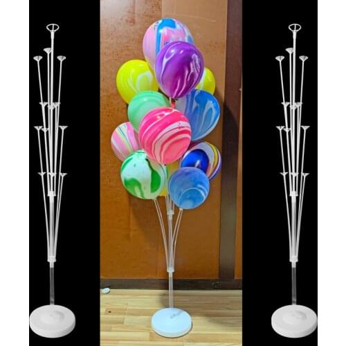 13 Tube Birthday Party Support Ballon Stand Wedding Decoration Floating Table Balloon Column Holder Globos Baby Shower Supplies