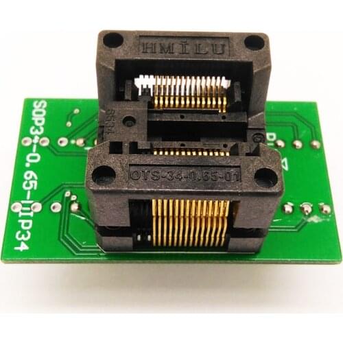 SSOP28 TSSOP28 to dip 28 programming adapter OTS-34-0.65-01 IC Test Burn in Socket RT809H programmer scoket ZIF Adapter