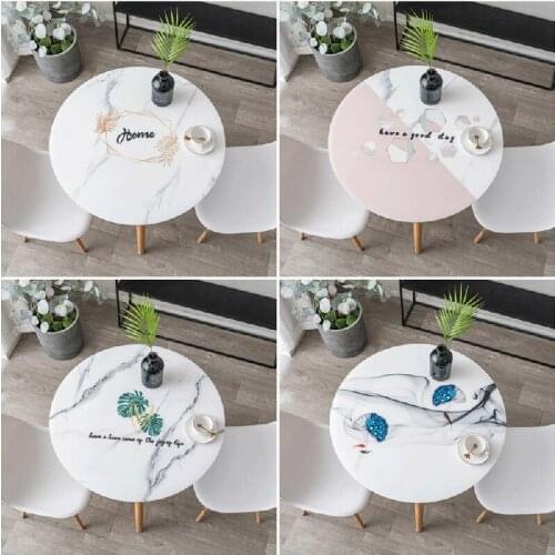 Luxury Round Table Cloths Waterproof Restaurant Hotel Household Round Table Cloth Soft Glass Crystal Table Mat Furniture Protect
