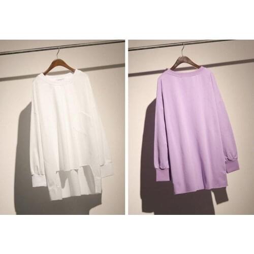 Unisex Loose Pullover / Asymmetrics Cuts / Overlong Oversized Long Sweatshirt / Pullover / Longline