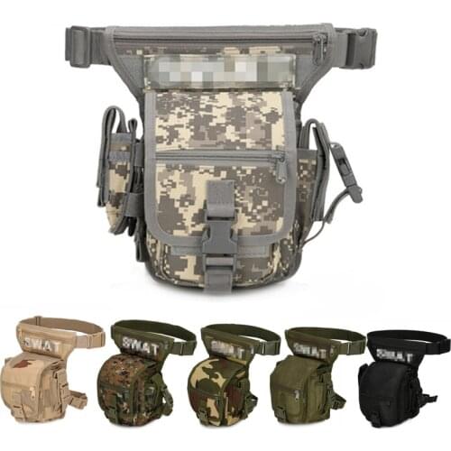 Tactical Thigh Drop Bag Multipurpose Utility Bag Outdoor Hiking Waist Bag Hunting Fanny Pack Leg Back