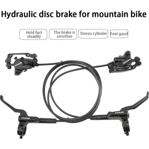 MEROCA MTB Brake Bicycle Hydraulic 160mm Disc Brake Four-piston Front Right / Left Rear Brake 800 / 1400mm Bike Oil Brake