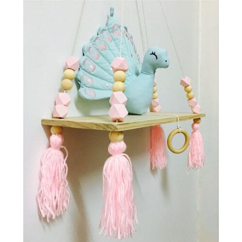 Decoration wall Marka dragon solid wood bead tassels lovely indoor hanging wall solid wood board room creative home Decor
