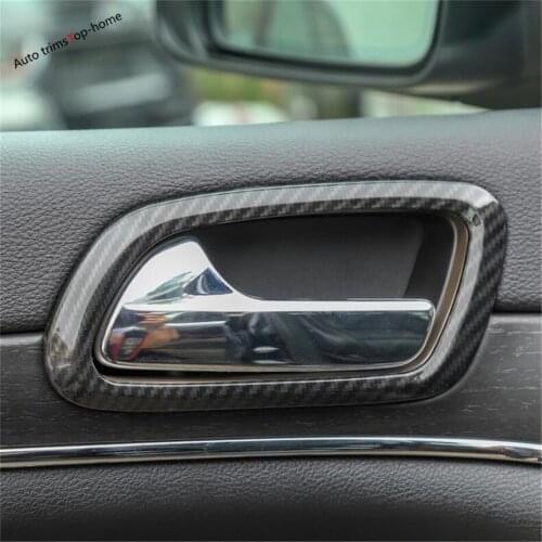 Yimaautotrims Colorful Interior Fit For Jeep Grand Cherokee 2011 - 2019 Inner Car Door Handle Bowl Frame Cover Trim Accessories