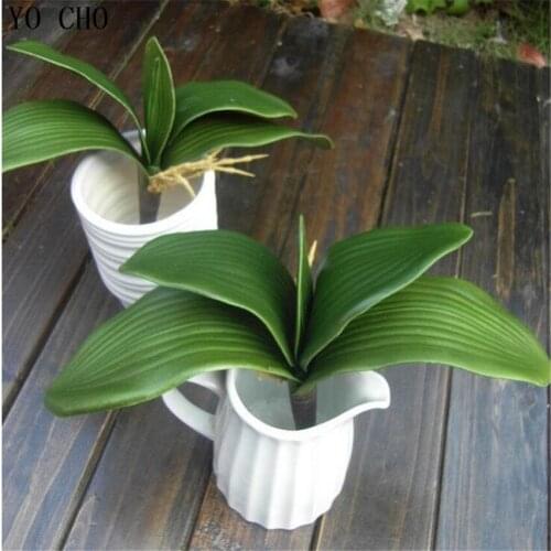 Green Artificial Plants fern Plastic Phalaenopsis Cymbidium Leaf Garland Home Party Decor christmas decoration wholesale
