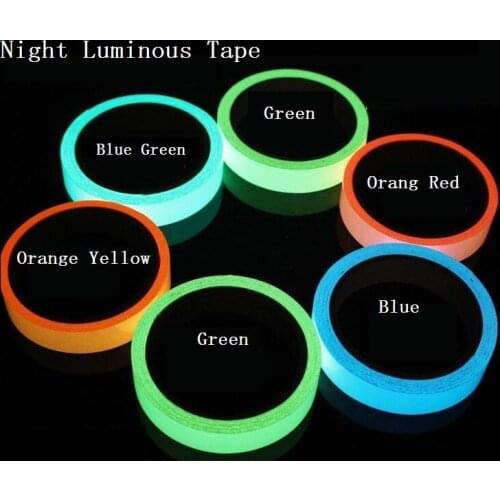 1.5cm*1M Night glowing self-adhesive tape fluorescent PVC strip