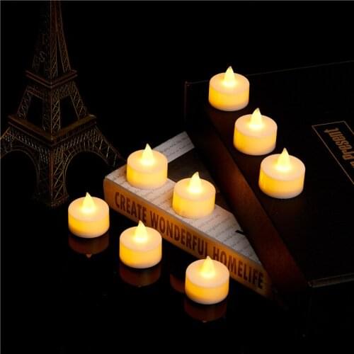 1PC Valentine Day Romantic LED Candle Lamp Light Multicolor Simulation Tea Light Wedding Candle Birthday Party Led Candle