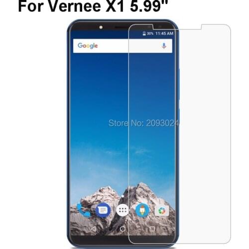 2PCS Tempered Glass for Vernee X1 5.99" 9H Explosion-proof Protective Film Screen Protector cover phone For Vernee X1phone Guard