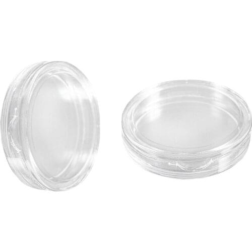 20 Pcs Transparent Small Plastic Coin Box, 10 Pcs 23mm & 10 Pcs 35mm