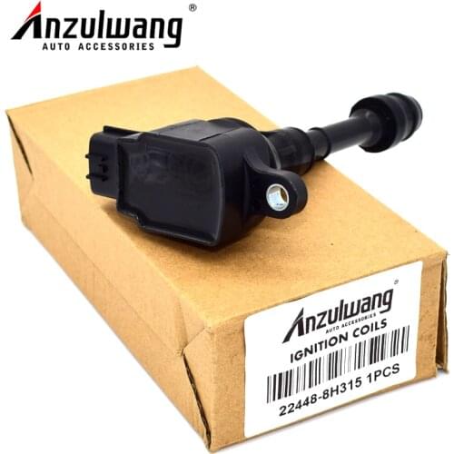 ANZULWANG 4pcs 22448-8H315 Ignition Coil For Nissan Sentra X-Trail T30 Primera Altima 2.5L 02-13 224488H315 22448 8H315
