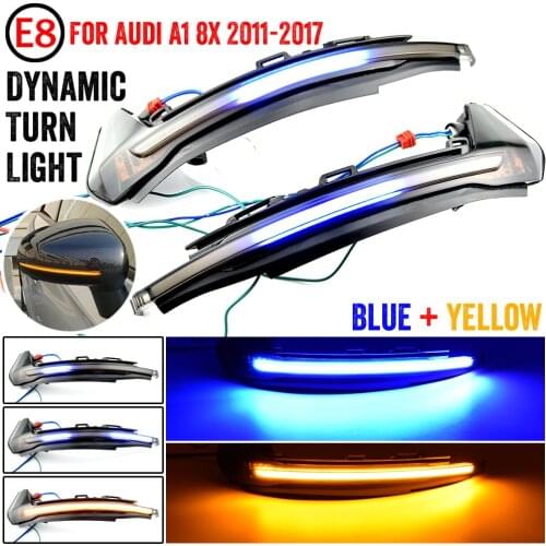 Car LED Dynamic Turn Signal Light For Audi A1 8X 2011 2012 2013 2014 2015 2016 2017 Side Wing Mirror Flasher Indicator Blinker