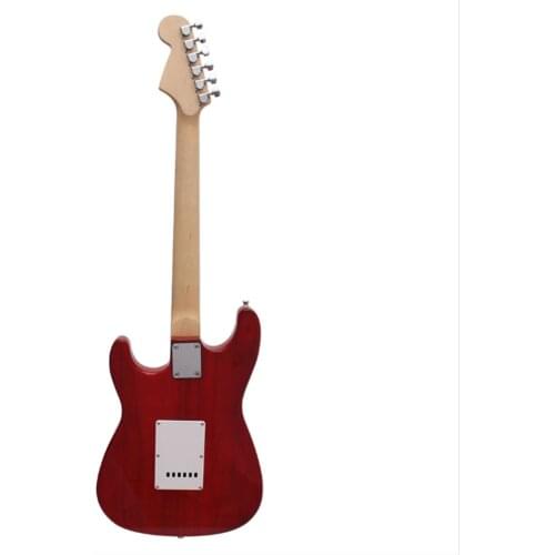 Electric Guitar 21 Frets Fully Enclosed Knob Basswood Rosewood Fretboard Closed Knob Wooden Electric Guitar for Beginner