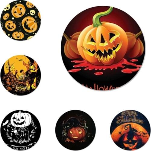 Halloween pumpkin scary ghost Badge Brooch Pin Accessories For Clothes Backpack Decoration gift