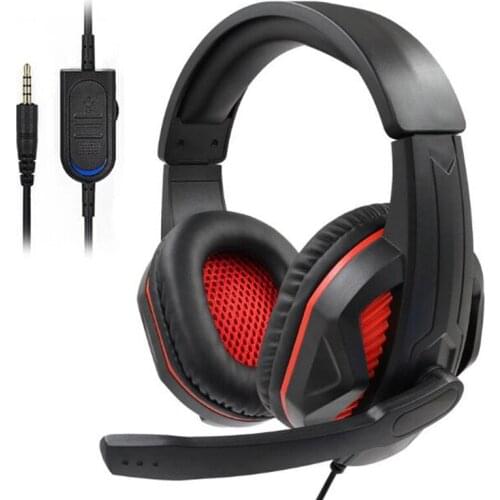 Stereo Gaming Headset for PC & Mobile，Wired Gaming Chat Headphones with Noise-Cancellation Microphone, Over ear headset