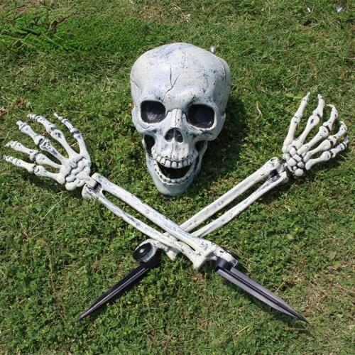 Halloween Toy Simulation Human Body Plastic Skeleton Ghost House Decoration Halloween Decoration Party Decoration