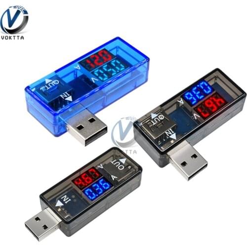 USB Current Voltage Meters Charger Working Time Power Battery Capacity Tester Measurement Tools usb tester voltmeter ammeter