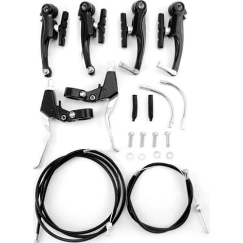 Complete Mtb Alloy Bicycle Mountain Bike V Brake And Lever And Cable (Front + Rear) Set Brake Sensitivity