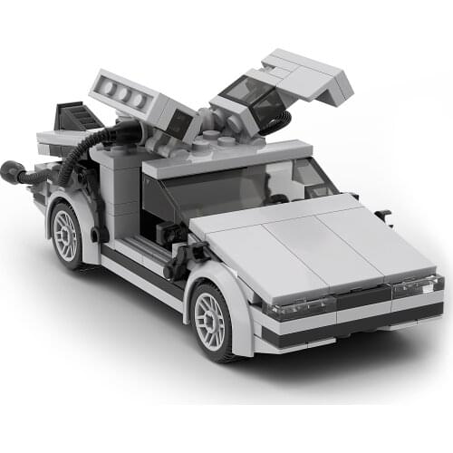 MOC Time Machine Back To The Of Futures Super Car Moc-23436 Speed Racing Car Mini Car Model Building Block Toy Boy Gift