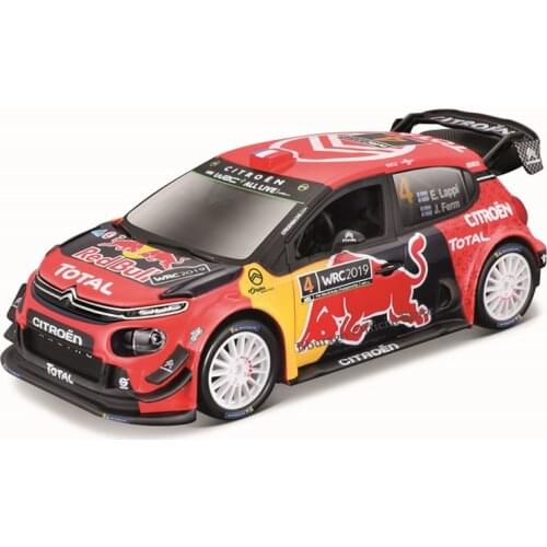 Bburago 1:32 Scale Citroen C3 WRC 2019 Monte Carlo #4 Alloy Luxury Vehicle Diecast Cars Model Toy Collection Gift