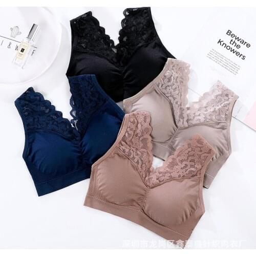 Fashion Solid Color Ultra Thin Bralette Comfort One Piece Seamless Bras For Women Lingerie Sexy Wireless Bra Underwear Gather