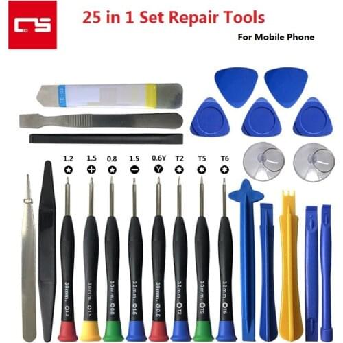 25 in 1 Phone Repair Tools Kit Multi-function Precision Screwdriver Set Slotted TORX Screw Driver Crowbar for Mobile Phone Open