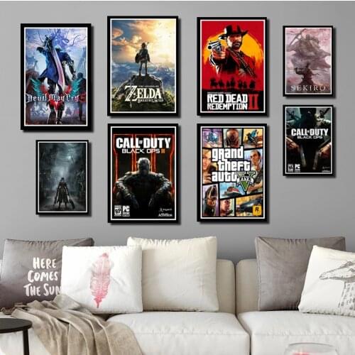 Perfect JL Classic Game Hot Art Painting Poster Home Decor wall stickers