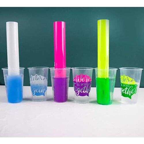 Cold Color Changing Vinyl Transfer Film Color Changes with Temperature Self-Adhesive Vinyl Sheets for Cup Water Bottle