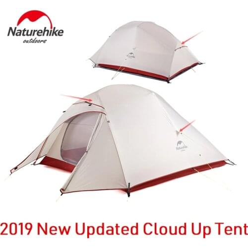 Naturehike Updated Cloud Up 2 Series 1 Person 2 Man 3-4 Person Ultralight Camping Tent Outdoor Winter Camp Equipment Nature Hike