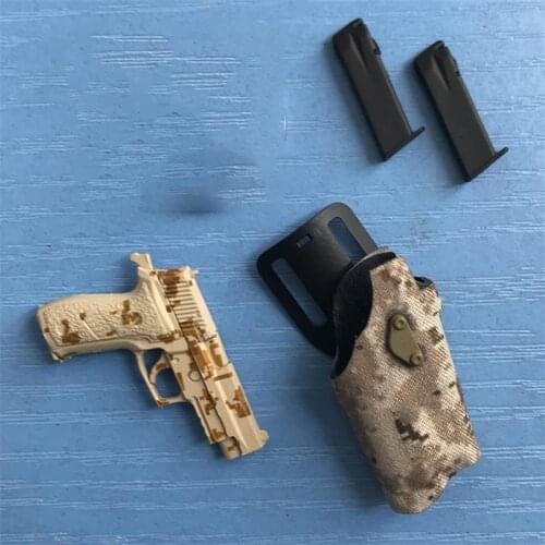 Hot Sales 1/6th Soldier Minitimes M012 Team Navy SEAL Combat Camouflage Pistol P226 With Holster For Doll Action Figures