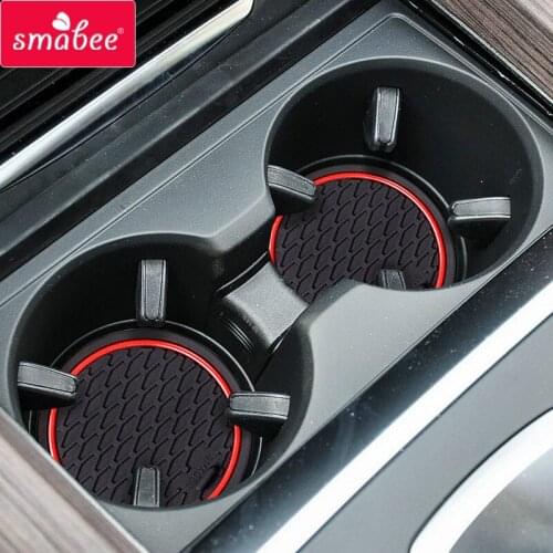 Smabee Anti-Slip Gate slot mat For BMW X5 X6 F15 F16 2014 2015 2016 2017 2018 Cup Holders Non-slip mats Accessories Car sticker