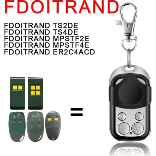 Compatible FDOITRAND Model TS2DE TS4DE MPATF2E MPATF4E ER2C4ACD 433mhz Fixed Code Garage Door Remote Control