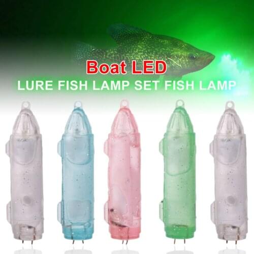 LED Fishing Lure Light Flash Signal Light 200M Deep Drop Auto OFF Underwater Fishing Light Attractant Bait Fishing Tackles