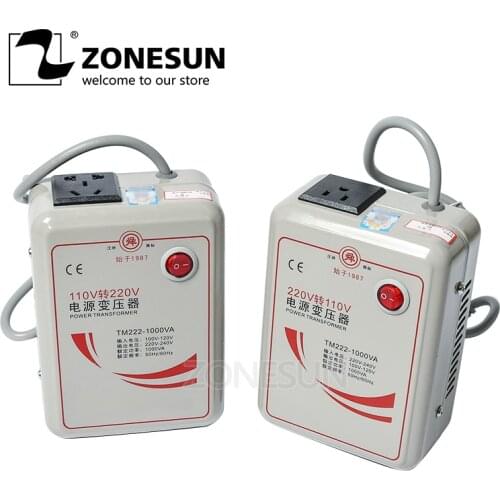 ZONESUN 500W 1000W 2000W 3000W Power Transformer 220V Turn 110V to 220V Appliances Voltage Power Converter 50Hz/60Hz