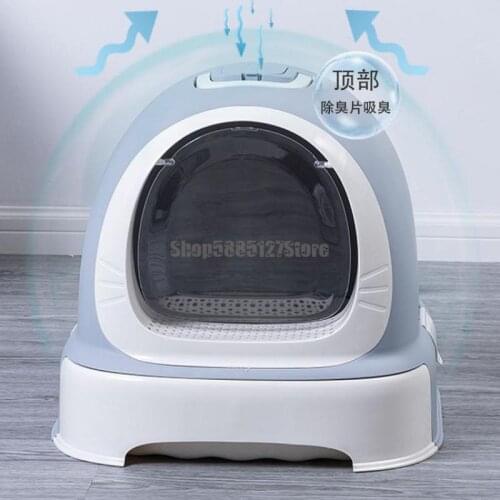 Cat Litter Basin Fully Enclosed Large Anti Splash Drawer Cat Toilet Cat Litter Basin Cat Litter Basin Deodorization Cat Supplies