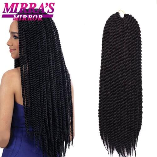 Havana Twist Crochet Hair 12inch 18inch 22inch Crochet Braids Synthetic Senegalese Twist Crochet Braiding Hair for Black Women
