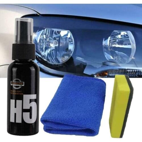 Car Headlight Repair Agent H5 Headlight Restoration Polish Oxidation Liquid Headlight Polishing Anti-scratch Liquid 30ml/50ml