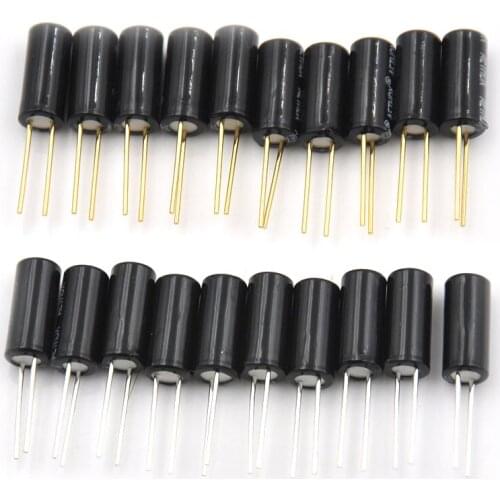 10PCS SW520D Vibration Sensor Metal Ball Tilt Shaking Switch 5.2*11.5 SW-520D Tilt Shaking Position Switches Gold/Silver Plated