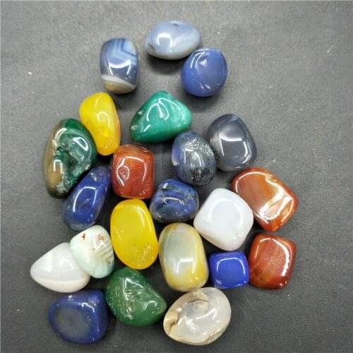 100g rough colorful agate crystal stones tumbled stones