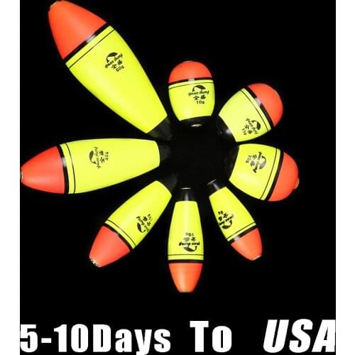 2Pcs/lot 8/10/15/20/40/60g Long/Oval Fishing Float High quality Elastic Material Buoyancy Sea Fish Plastic Float Fishing Tackles