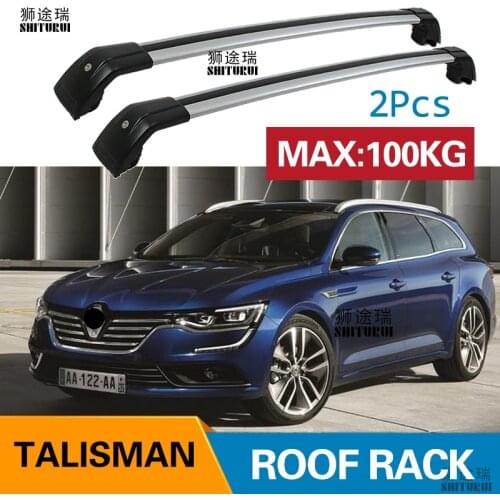 2Pcs Roof bars For RENAULT Talisman Grandtour (KP_) [2016-2019] Aluminum Alloy Side Bars Cross Rails Roof Rack Luggage