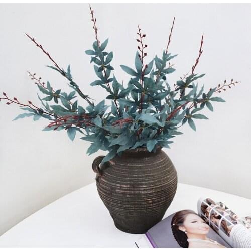 5PCS Maple Leaf Artificial Flowers Real Touch Artificial Bouquet Artificial Flowers, Wedding Deco Decoration Garen Flowers, Home