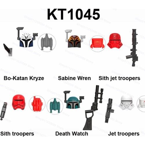 6pcs/set Bo-Katan Kryze Sabine Wren Sith Trooper Assemble Building Blocks Brick Star Model Figures Wars Toy Children Gift KT1045