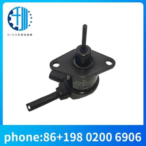 Excavator accessories wholesale for Kubota short shaft 1g772-60012 flameout solenoid valve flameout switch