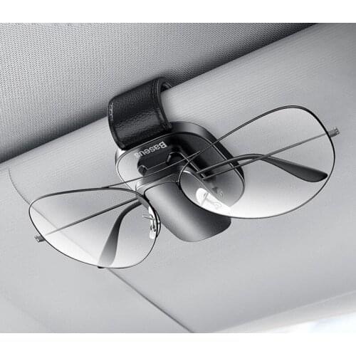 Baseus car glasses holder storage clip for auto bmw audi auto interior arrange car accessories sunglasses holder