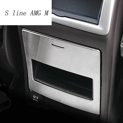 Car Styling Back air outlet Row Cigarette Lighter Cover Stickers Trim for Mercedes Benz GLE W166 ML GL GLS X166 Auto Accessories