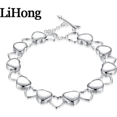 New 925 Sterling Silver Jewelry Bracelet Solid Hollow Chain Bracelet Suitable For Female Charm Wedding Engagement Fashion Evenin