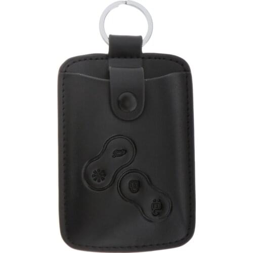 Car Vehicle Leather Key Bag Mens Car Key Case Bag Holder Shell For Koleos