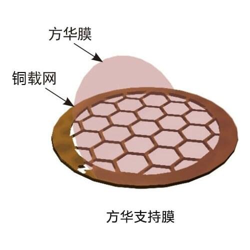 100pcs/bag Carbon-free FORMVAR Film Pure Formvar Supporting Film TEM Carrier Mesh Support Membrane 50-400 mesh